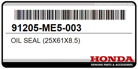 Honda 91205-ME5-003 Oil Seal (25X61x8.5)