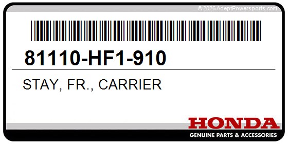 Honda 81110-HF1-910 Stay, Fr., Carrier