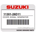 Suzuki 11381-26D11 Cover, Signal, Generator