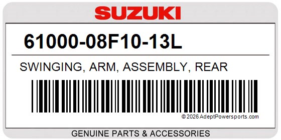 Suzuki 61000-08F10-13L Swinging, Arm, Assembly, Rear