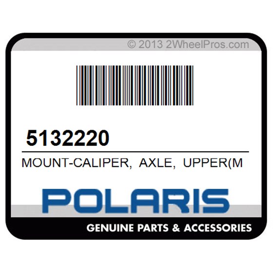 Polaris 5132220 Mount-Caliper, Axle, Upper(Mach)