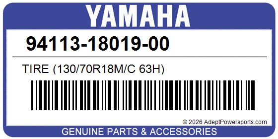 Yamaha 94113-18019-00 Tire (130/70R18m/C 63H)