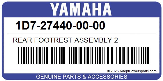 Yamaha 1D7-27440-00-00 Rear Footrest Assembly 2