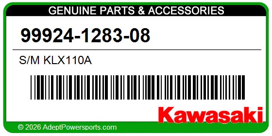 Kawasaki 99924-1283-08 S/M Klx110a