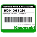 Kawasaki 35004-0088-290 Fender-Front, L.Green