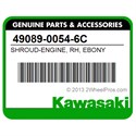 Kawasaki 49089-0054-6C Shroud-Engine, Rh, Ebony