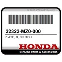 Honda 22322-MZ0-000 Plate, B, Clutch