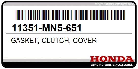 Honda 11351-MN5-651 Gasket, Clutch, Cover