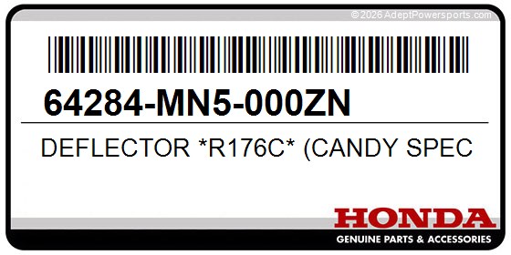 Honda 64284-MN5-000ZN Deflector *R176c* (Candy Spectra Red)