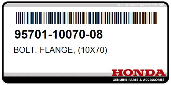 Honda 95701-10070-08 Bolt, Flange, (10X70)