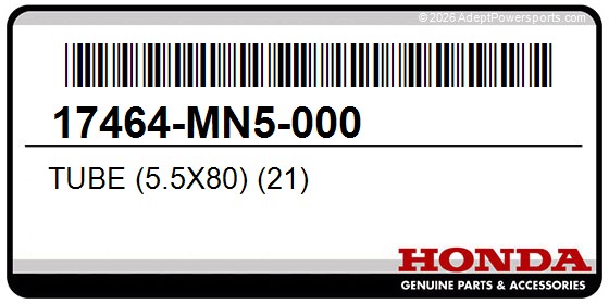 Honda 17464-MN5-000 Tube (5.5X80) (21)