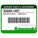 Kawasaki 92045-1287 Bearing-Ball, Tmb203lu