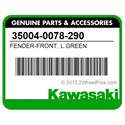 Kawasaki 35004-0078-290 Fender-Front, L.Green