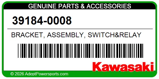 Kawasaki 39184-0008 Bracket, Assembly, Switch&Relay