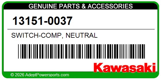 Kawasaki 13151-0037 Switch-Comp, Neutral