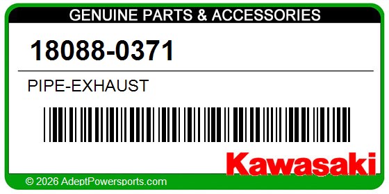 Kawasaki 18088-0371 Pipe-Exhaust