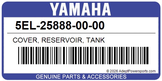 Yamaha 5EL-25888-00-00 Cover, Reservoir, Tank