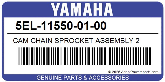 Yamaha 5EL-11550-01-00 Cam Chain Sprocket Assembly 2