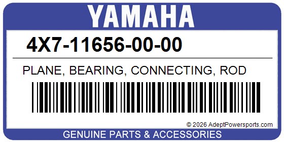 Yamaha 4X7-11656-00-00 Plane, Bearing, Connecting, Rod