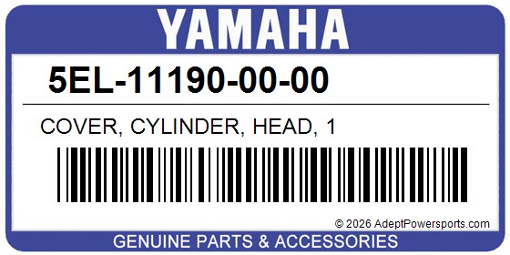 Yamaha 5EL-11190-00-00 Cover, Cylinder, Head, 1