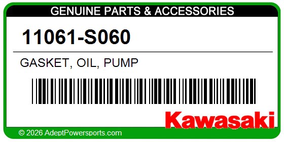 Kawasaki 11061-S060 Gasket, Oil, Pump