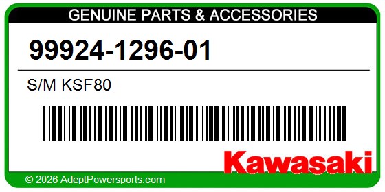 Kawasaki 99924-1296-01 S/M Ksf80