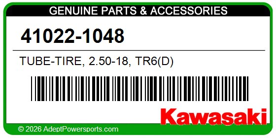 Kawasaki 41022-1048 Tube-Tire, 2.50-18, Tr6(D)