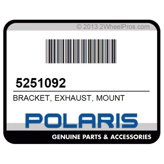 Polaris 5251092 Bracket, Exhaust, Mount