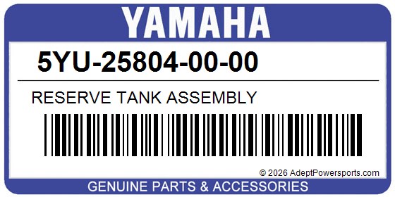 Yamaha 5YU-25804-00-00 Reserve Tank Assembly