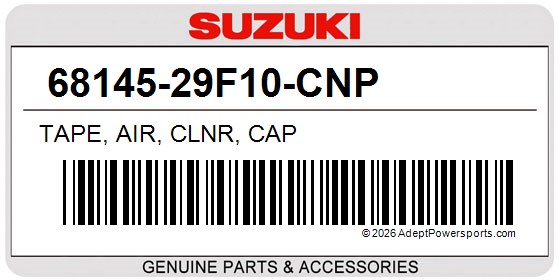 Suzuki 68145-29F10-CNP Tape, Air, Clnr, Cap