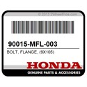 Honda 90015-MFL-003 Bolt, Flange, (9X105)