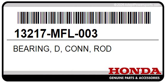 Honda 13217-MFL-003 Bearing, D, Conn, Rod