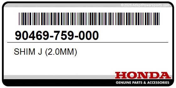 Honda 90469-759-000 Shim J (2.0Mm)