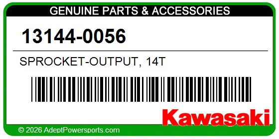 Kawasaki 13144-0056 Sprocket-Output, 14T