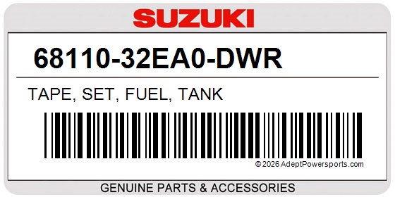 Suzuki 68110-32EA0-DWR Tape, Set, Fuel, Tank