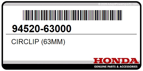 Honda 94520-63000 Circlip (63Mm)