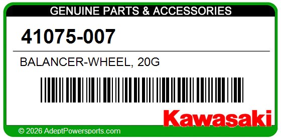 Kawasaki 41075-007 Balancer-Wheel, 20G