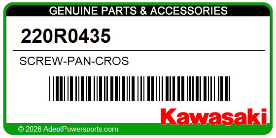 Kawasaki 220R0435 Screw-Pan-Cros