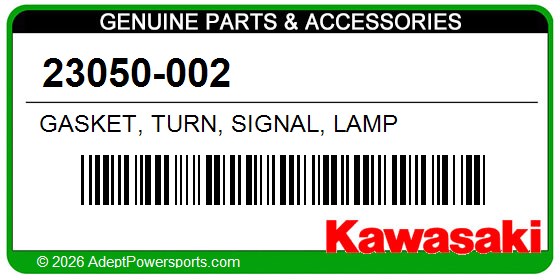 Kawasaki 23050-002 Gasket, Turn, Signal, Lamp