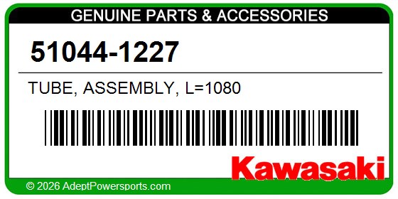 Kawasaki 51044-1227 Tube, Assembly, L=1080