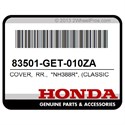 Honda 83501-GET-010ZA Cover, Rr., *Nh388r*, (Classical, White-R)