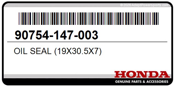 Honda 90754-147-003 Oil Seal (19X30.5X7)