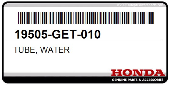 Honda 19505-GET-010 Tube, Water