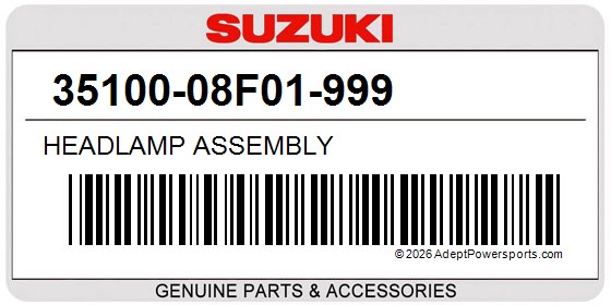 Suzuki 35100-08F01-999 Headlamp Assembly