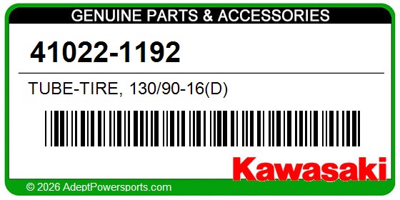 Kawasaki 41022-1192 Tube-Tire, 130/90-16(D)