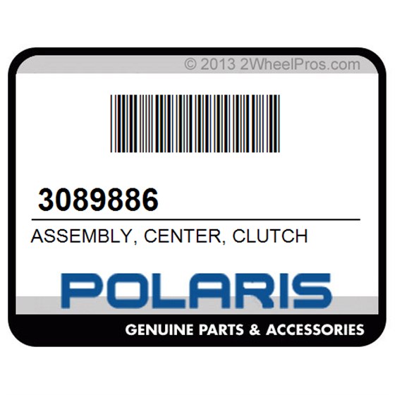 Polaris 3089886 Assembly, Center, Clutch