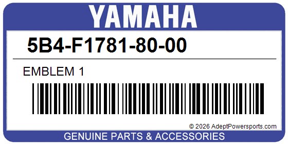 Yamaha 5B4-F1781-80-00 Emblem 1