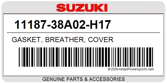 Suzuki 11187-38A02-H17 Gasket, Breather, Cover