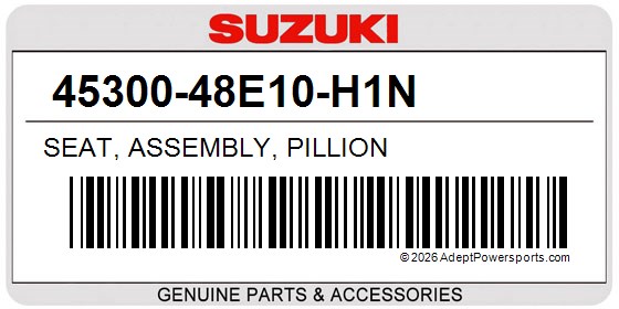 Suzuki 45300-48E10-H1N Seat, Assembly, Pillion