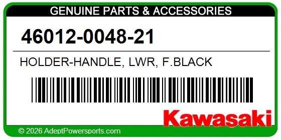 Kawasaki 46012-0048-21 Holder-Handle, Lwr, F.Black